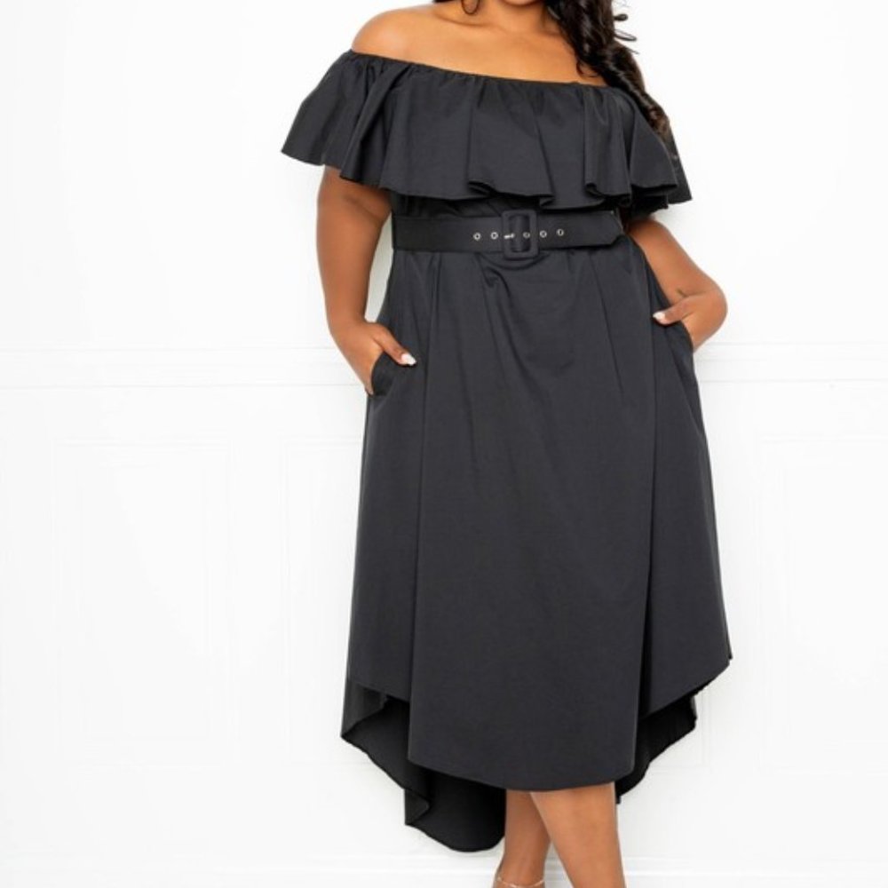 PLUS SIZE Off Shoulder Dress